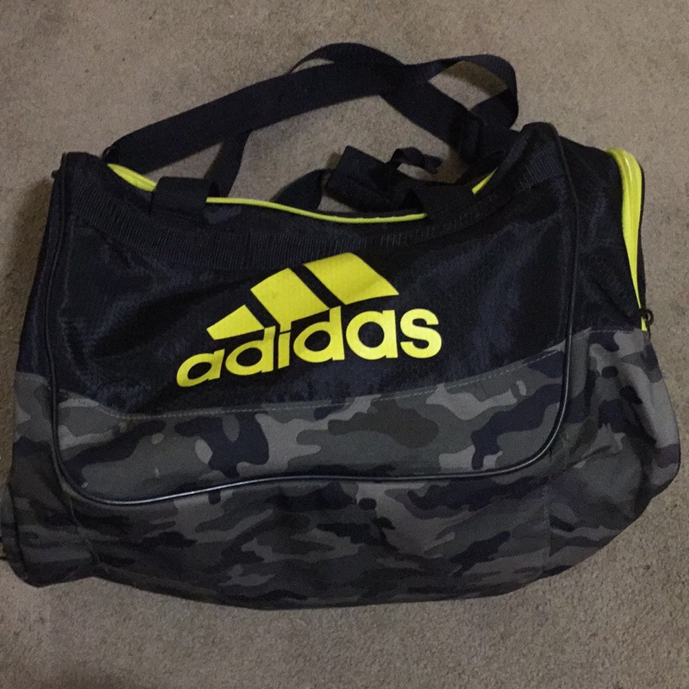 Neon/Camo Adidas Duffle Bag